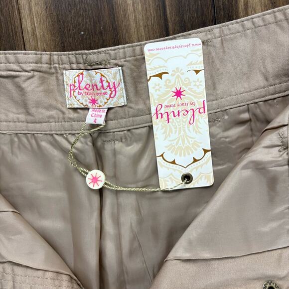 NWT Plenty by Tracy Reese High Waisted Button Up Skirt Khaki Safari Cargo Y2K - Picture 8 of 16